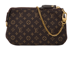 Monogram Mini Pochette Accessoires, Canvas, Brown, DU4151 (2011), 3*